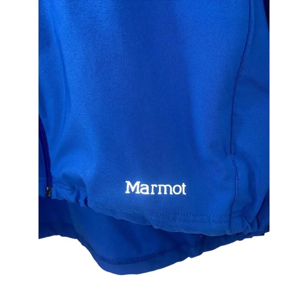 MARMOT Soft Shell Jacket Men Size XXL Stretch Blue Outdoor